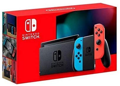 Nintendo Switch 128 GB Neon Red Version 2 Model with Games